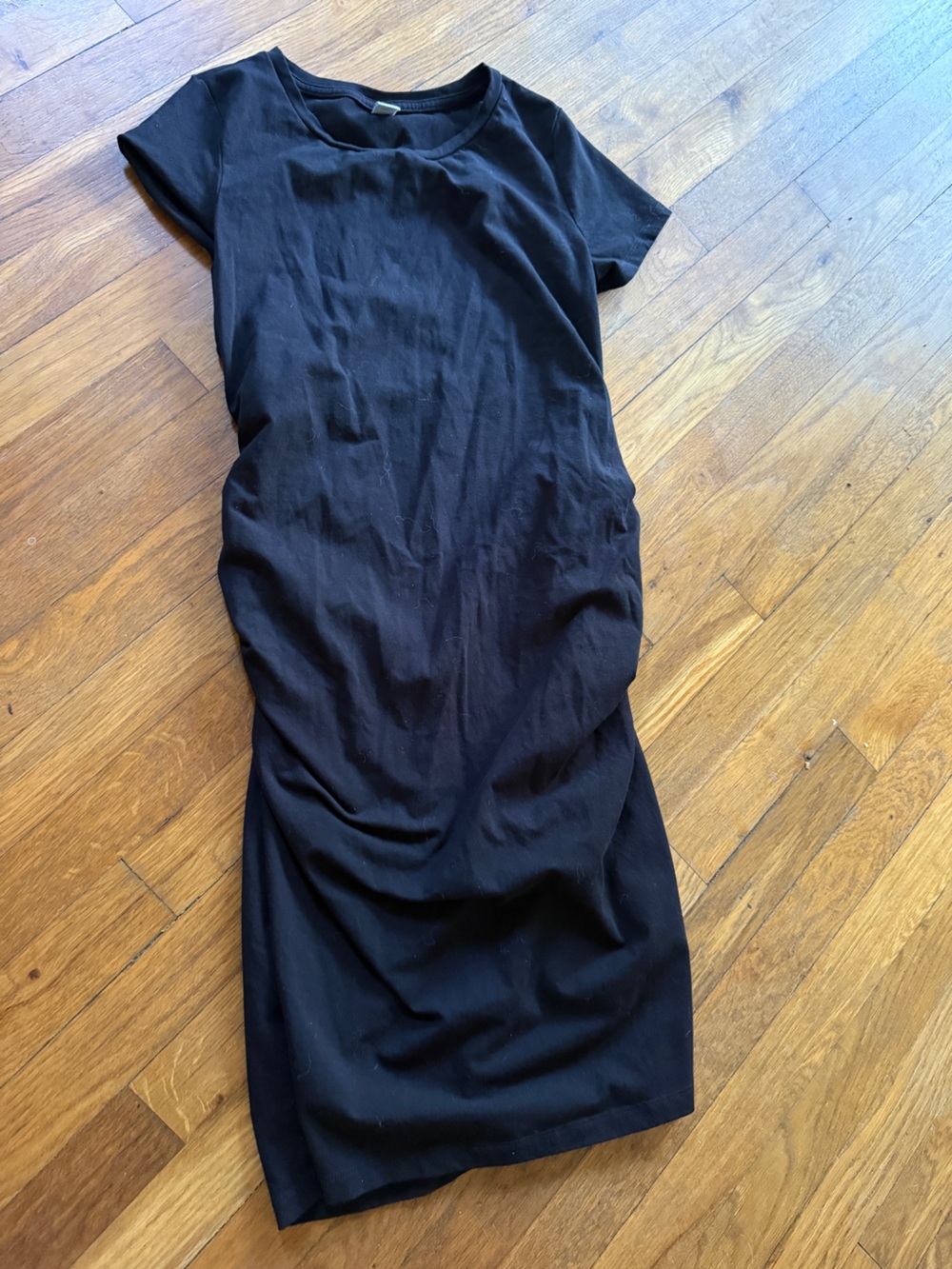 Old navy black maternity shirt dress